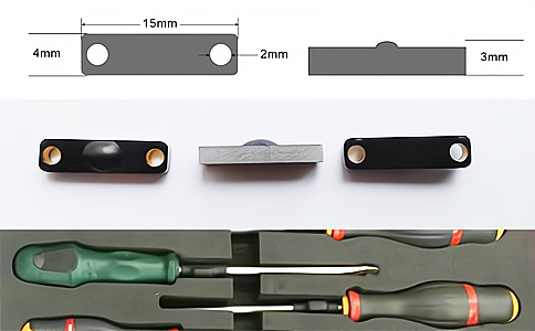 RFID超高頻抗金屬手術(shù)器械管理標(biāo)簽UT8157